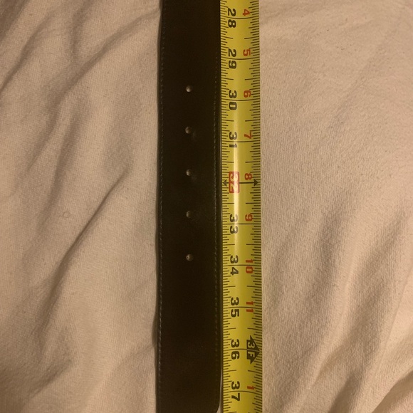 ✨⚡️💥Talbots Women Belt Size S Black Leather Exterior Gold Bamboo Buckle - Picture 9 of 11